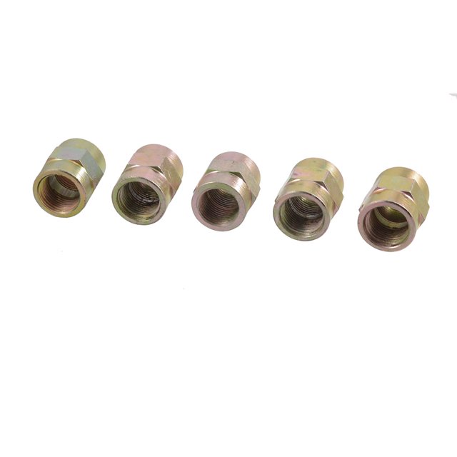 Unique Bargains 5 Pcs Connecteurs de Tuyau Hydraulique à Air Filetage Hexagonal 3/8 Pieds à 3/8 Pieds