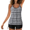 thumbnail image 1 of Swimsuit Women Bathing Suits 2 Piece Tummy Control Blouson Tops With Bottom Shorts Flattering Swimming Suits, 1 of 9