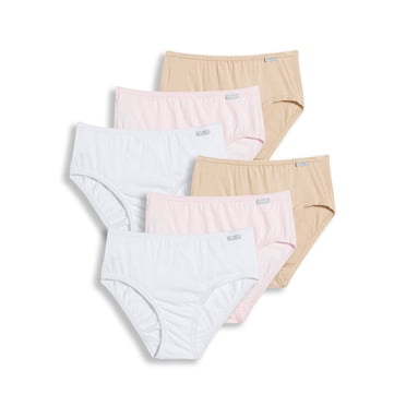 Jockey Women's Plus Size 100% Cotton Elance Hipster - 6 Pack