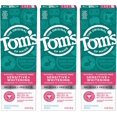 thumbnail image 1 of Tom’s of Maine Sensitive + Whitening Fluoride Free Toothpaste, Soothing Mint 4.0 oz 3-Pack, 1 of 2