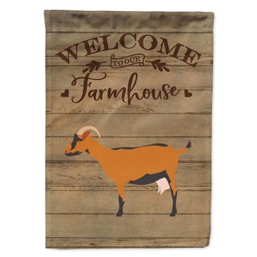 Carolines Treasures CK6832CHF Drapeau Oberhasli Chèvre Toile de Bienvenue Maison - 28 x 0,01 x 40 Po.