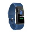 thumbnail image 1 of DEBGFS Fitness Tracker  Activity Tracker with Heart Rate Monitor  IP67 Waterproof Pedometer Watch with Sleep Monitor  Step Calorie Counter  Smart Bracelet for Women and Men,blue, 1 of 11