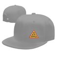thumbnail image 4 of DouZhe Flat Brim Cap Snapback Hat, Play Game Eat Sleep Sign Prints Adjustable Gray Adult Baseball Cap, 4 of 6