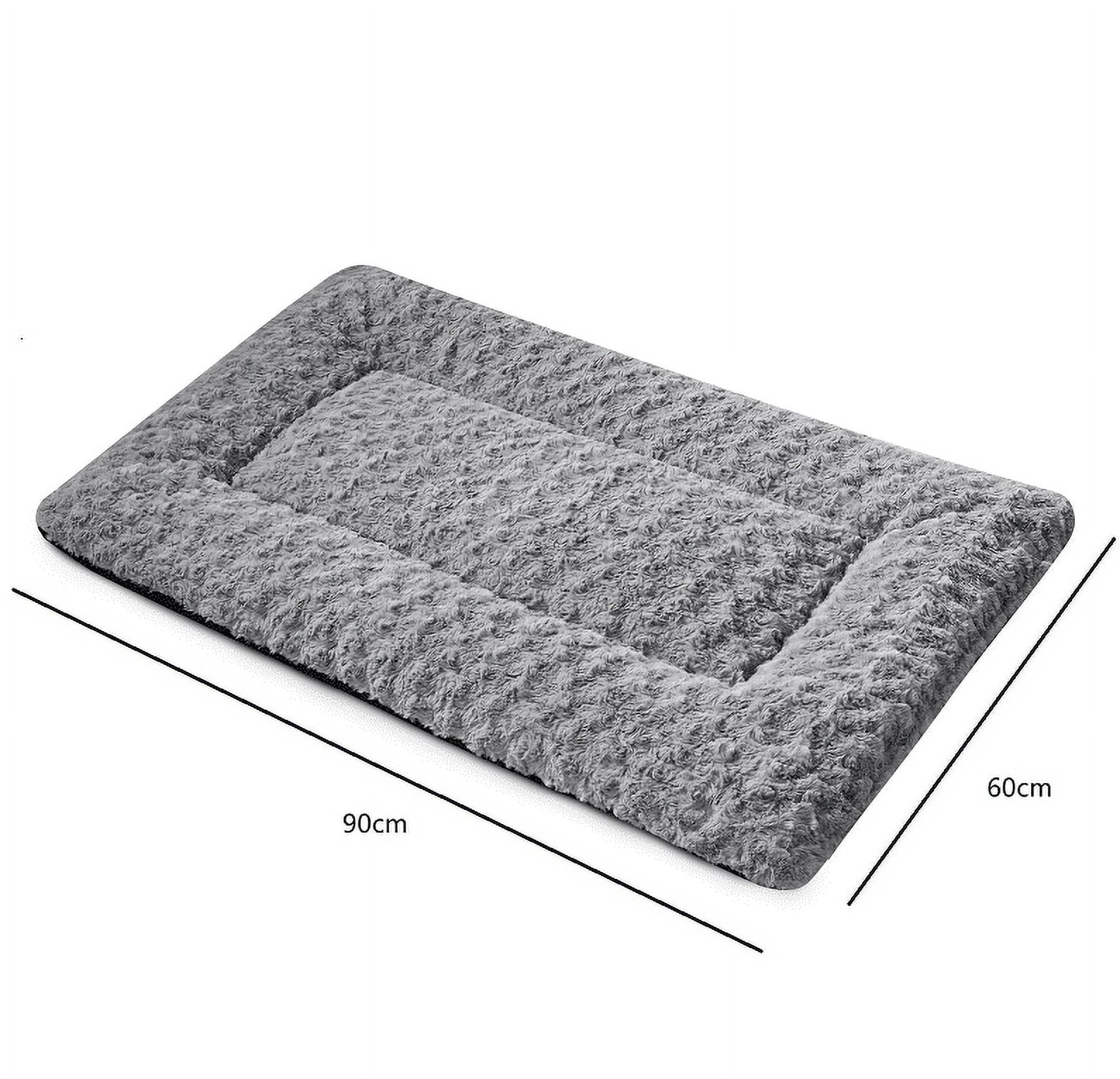 EDHITNR Deluxe Extra Large Dog Bed for Large Medium Dogs, 2.7 Inch Thick Rose Velvet Filling Support Pet Cushion Non Slip Bottom Orthopedic Dog Sofa Bed for Anxiety Relief Joint Pain