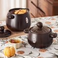 thumbnail image 4 of Chinese Retro Casserole 2.5L/3.5L Large-capacity Thickened Ceramic Casserole High-temperature Resistant Traditional Soup Pots, 4 of 4