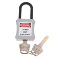 thumbnail image 3 of Baohd PL38-KD 38 mm PVC Curved Safety Lockout Padlock Grey, 3 of 9