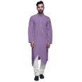 thumbnail image 1 of Atasi Cotton Long Kurta For Men Designer Clothing Button Down Solid Ethnic Kurtas, 1 of 4