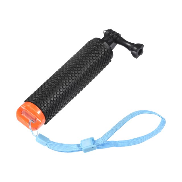 Unique Bargains Waterproof Floating Hand Grip Selfie Stick Handle with Adjustable Wrist Strap, Orange & Black
