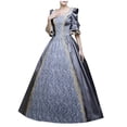 thumbnail image 2 of UPPADA Costumes Gothiques pour Femmes à Manches Longues Victorian Dresses Robe Corset Grande Taille Robe Maxi Fluide Robe de Fête Cocktail Robe Lacée Robe de Mascarade Jolies Robes de Bal Offres du Jour, 2 of 7
