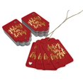 thumbnail image 3 of Inkdotpot Gold Foil Paper Hang Tags Merry And Bright Christmas Favor Tags 50 Pieces, 3 of 6