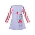 thumbnail image 1 of Robe Fille Coton Décontractée Dessin Animé Cœur Princesse Manches Longues 5 Ans, 1 of 1