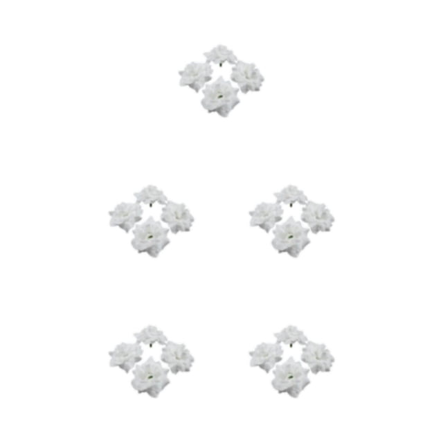 relayinert 50pcs/set Soft Texture Realistic Appearance - Stunning Displays Soft Texture White 4.5cm 5Set