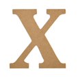 thumbnail image 1 of Plaid Unfinished Wood 5" Letter, X, 1 of 7