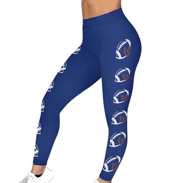Leggings de Football Jour de Match pour Femmes Saison de Football Pantalons de Yoga Dimanche Taille Haute Graphiques Leggings d'Entraînement