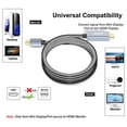 thumbnail image 4 of Mini DisplayPort to HDMI Cable, BENFEI Mini DP to HDMI 6 Feet Cable Compatible with MacBook Air/Pro, Microsoft Surface Pro/Dock, Monitor, Projector and More - Grey, 4 of 7