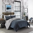 thumbnail image 4 of Eddie Bauer - Twin Comforter Set, Reversible Cotton Bedding with Matching Sham, Pre-Washed for Added Softness (Kingston Charcoal, Twin), 4 of 10