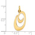 thumbnail image 3 of Diamond2Deal 14K Pendentif Initiale Lettre O en Or Jaune pour Femmes, 3 of 5