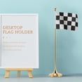 thumbnail image 3 of Desk Flag Pole with Base Metal Flag Stick Meeting Room Flag Pole Base Flag Holder, 3 of 8