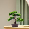 thumbnail image 4 of Arbre Bonsaï Artificiel en Pot Bonsaï de Simulation pour Chambre Table Ferme, 4 of 7