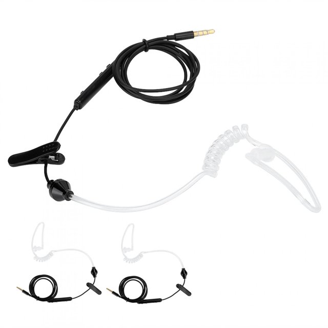AMONIDA Air Tube Headset, Headphones, 1m/3.28ft Cable For Live Stream PC Tablap Games Vlog Youtuber Computer