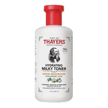 Thayers Hydrating Milky Toner Skin Care with Snow Mushroom and Hyaluronic Acid, Natural Facial Toner, 355 ml