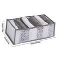 thumbnail image 1 of Birdeem Foldable Printed Mesh Underwear Shirt Leggings Jeans Drawer Storage Box, 1 of 10