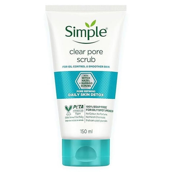 Simple Exfoliant Facial Quotidien Détox Peau Pores Clairs 150 m