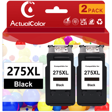 Cartouche d'Encre Noire 275TG pour Canon 275 TG, Encre pour Imprimante PIXMA TS3722 TS3520 TR4722, 2 Noires