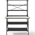 thumbnail image 3 of Crosley Furniture Madeleine 2 Piece 24"Metal Bakers Rack in Matte Black, 3 of 8