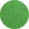 thumbnail image 1 of Ahgly Company Tapis de Zone Rond Vert Transitionnel pour Intérieur Lavable à la Machine, 8 Pieds Rond, 1 of 7