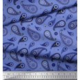 thumbnail image 2 of Soimoi Polyester Crepe Fabric Floral & Paisley Printed Craft Fabric by The Yard 42 Inch Wide, 2 of 5