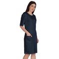 thumbnail image 3 of Inkmeso Robe T-Shirt pour Femmes à Manches au Coude, Coupe Régulière, avec Poches avant, 3 of 8