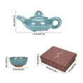 thumbnail image 3 of Cagogo Ice Crackle Glaze Ceramic Tea Set, Traditional Chinese Gongfu Teapot Set with 6 Cups, Handcrafted Crackle Glaze Teapot and Cups, Complete Ceramic Tea Set Gift Box for Home Office Tea, 3 of 6