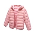 thumbnail image 3 of QIPOPIQ Girls and Toddlers' Lightweight Water-Resistant Packable Hooded Puffer Jacket Clearance, 3 of 10
