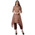 thumbnail image 2 of Moomaya Ensemble Tunique Indienne Haut et Pantalon Manches 3/4 Imprimé Kurta Kurti de Designer pour Femmes, 2 of 6