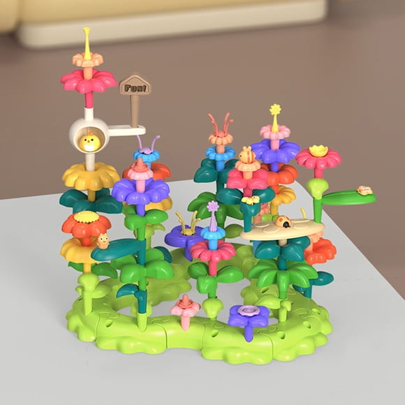 Dvkptbk Blocs de Construction Jouets Faits à la Main Brancher et Jouer Cent Changements Jouets de Jardin Ensemble de Casse-Têtes Blocs de Construction en Plastique Jouets à Fleurs Jouets Cadeaux de Noël