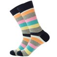 thumbnail image 1 of Yoodem Bas Hommes et Femmes Colorés Drôles Fantaisie Décontractés en Coton Peigné Mi-Mollet B Taille Unique, 1 of 2