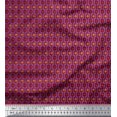 thumbnail image 1 of Soimoi Silk Fabric Artistic Floral Printed Fabric 1 Yard 42 Inch Wide, 1 of 3