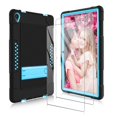 thumbnail image 1 of Mignova for Lenovo Tab P11 Case,Heavy-Duty Drop-Proof Shock-Resistant Rugged Protective case(with Stand) for Lenovo Tab P11/P11 Plus 11 inch Tablet+Screen Protector(Black/Blue+2 Pack), 1 of 7