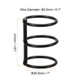 thumbnail image 2 of Unique Bargains 1' Dia. 3 Circle Detachable Metal Binder Rings Loose Leaf Rings, Black 6 Pack, 2 of 6