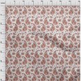 thumbnail image 4 of oneOone Polyester Spandex Red Fabric Asian Paisley With Floral Sewing Craft Projects Fabric Prints By Yard 56 Inch Wide, 4 of 4