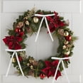 thumbnail image 5 of Meitianfacai 24pc Velvet Christmas Tree Bow Decoration Wreath Bow Decoration, White, 5 of 5