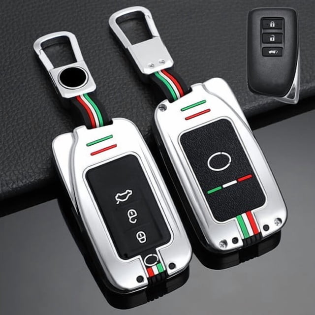 Car Key Fob Cover Case Protector Zinc Alloy Silicone Car Fob Case Cover Bag For Lexus GS RX IS ES RC 200 250 300