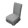 thumbnail image 2 of EGNMCR Home Decor, Short Skirt Home Chair Covers Cushion Backrest One Dining Chair Covers Universals Stool Covers Seat Covers Stretch Dining Table Chair Covers Cover Cover Flock Stools Cover Cover, 2 of 6