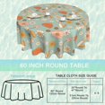 thumbnail image 4 of Mushrooms Round Tablecloth 60 inch,Groovy Hippie Flowers Circle Table Cloth Polyester Waterproof Stain Wrinkle Free Table Cover for Home Kitchen Dining Party Pinic Patio Outdoor Decor, 4 of 6