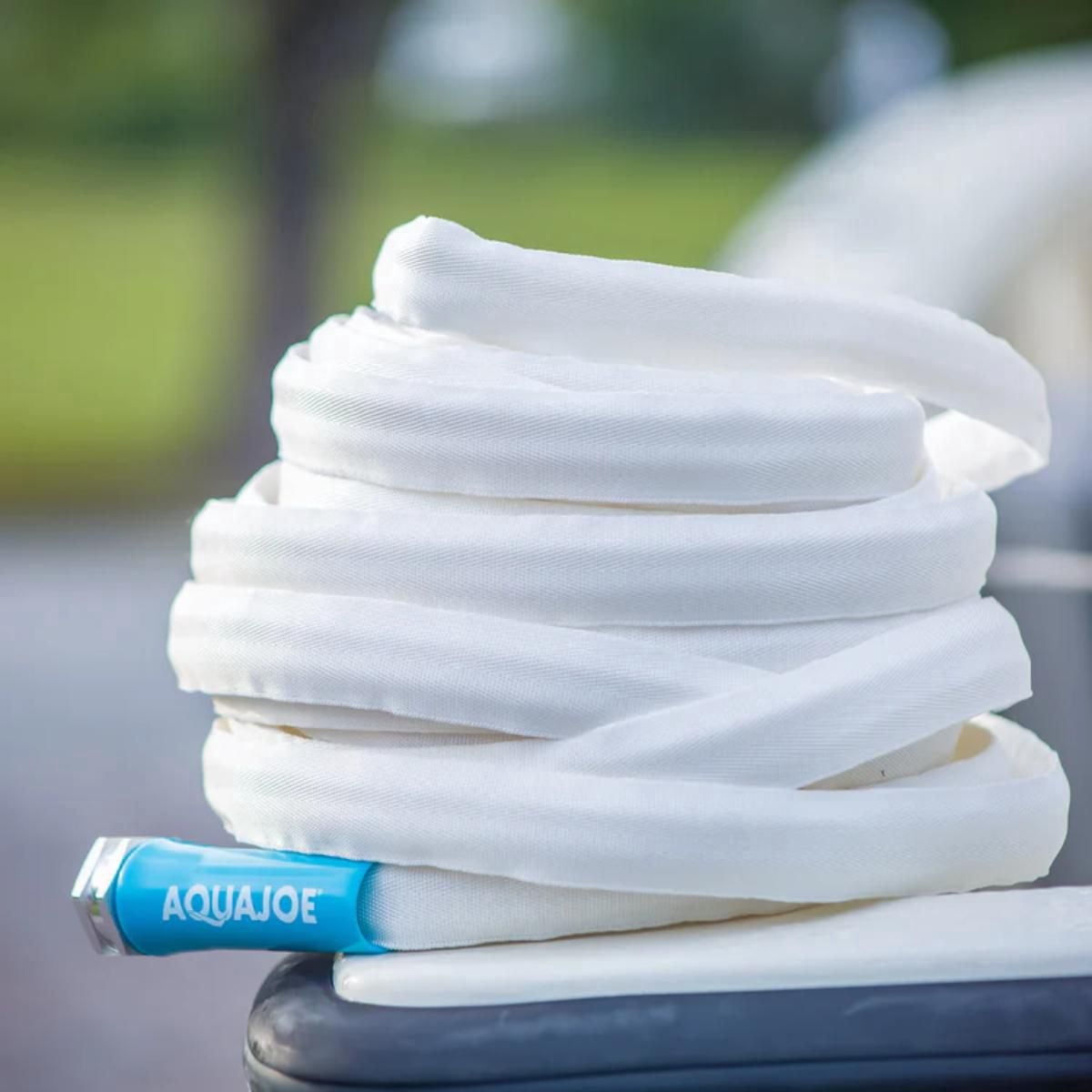 Aqua Joe 50-Ft x 5/8-In FiberJacket,RV/Marine,Kink-Free Hose,Drinking Water Safe,BPA-Free