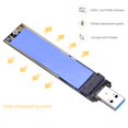 thumbnail image 4 of M.2 NVME USB 3.1 Adapter, M-Key M.2 NGFF NVME to USB Card Reader USB 3.1 Gen 2 Bridge Chip with 10 Gbps High Performance, Compatible with Samsung 950/960/970 Evo/Pro or Other M.2 SSDs with PCI-E Type, 4 of 5