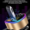 thumbnail image 2 of EGNMCR USB Car Adapter Wireless Bluetooth Kit QC3.0 Fast USB Charger Hands- FM Bluetooth Transmitter Smart Watch, 2 of 2