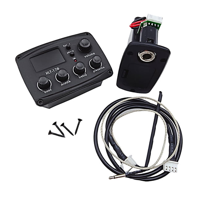 EQ Equalizer Pickup Musical Instrument 6.35mm Luthier DIY Parts Pickup Tuner 4 segments