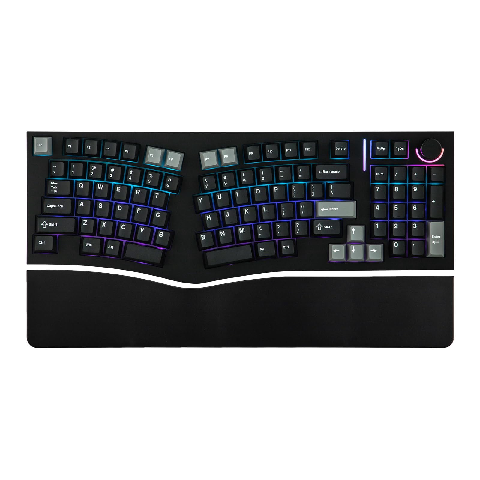MechLands Feker Alice98 Ergonomic 98 Keys Custom Mechanical Keyboard, VIA Programmable, USB-C Wired Gaming Keyboard, Hot Swappable, 5 Layer Paddings,